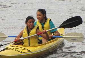 kayaking at Wildwood Camp