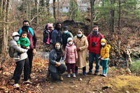 The kick-off BIPOC Outdoors group during Hike-A-Thon at MABA