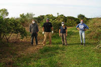 Part of the team that helped improve the grasslands at Allens Pond