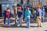 Dave McLain with group from Arcadia Wildlife Sanctuary