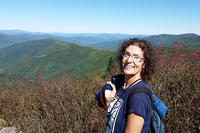 Kate Buttolph hiking in the mountains