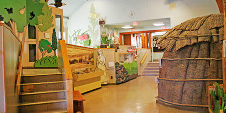 Blue Hills Trailside Museum interior exhibits