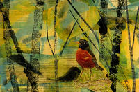 "Robin Woods" collage © Helen Lozoraitis