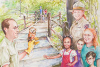 Illustration from "One Day at Trailside"