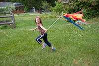 Camper with a kite
