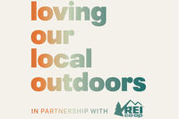 REI "Loving Our Local Outdoors" logo