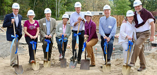 Breaking ground on the new ELC building