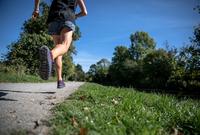 Runner on an outdoor trail