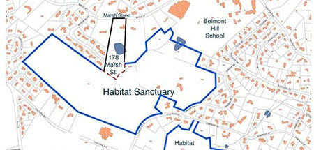 Plan for proposed development next to Habitat
