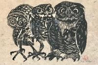 Three Wise Men Lino Print by Susan Wilder