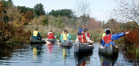 Canoeing on the Ipswich River