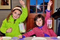 Making solstice lanterns at Ipswich River Wildlife Sanctuary