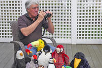 Bill Gette, team captain for Joppa Flats, safely gathers a team of friends to help him count birds for Bird-a-thon.