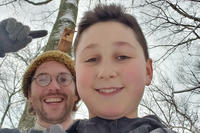 Nathan Feinfeld with MABA Property Manager Owen Cunningham