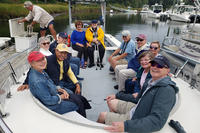Wild Wild Auction winner & guests enjoying their prize of a sunset cruise on Pleasant Bay