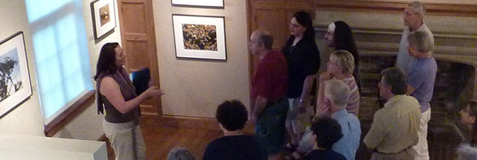 Adults attending a program at the Museum of American Bird Art at Mass Audubon