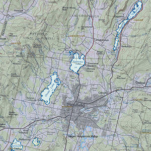 Map of the Central Berkshire Lakes IBA site