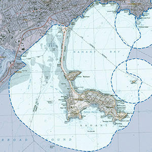 Map of the Nahant Bay IBA site