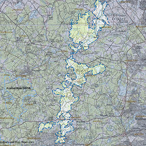 Map of the Sudbury/Concord River Valley IBA site