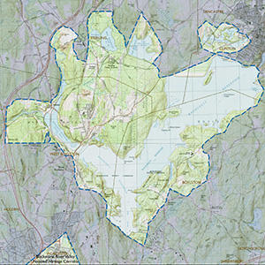 Wachusett Reservoir Depth Map
