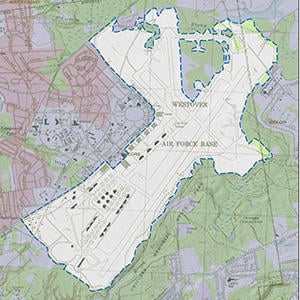 Map of the Westover Grasslands Complex IBA site