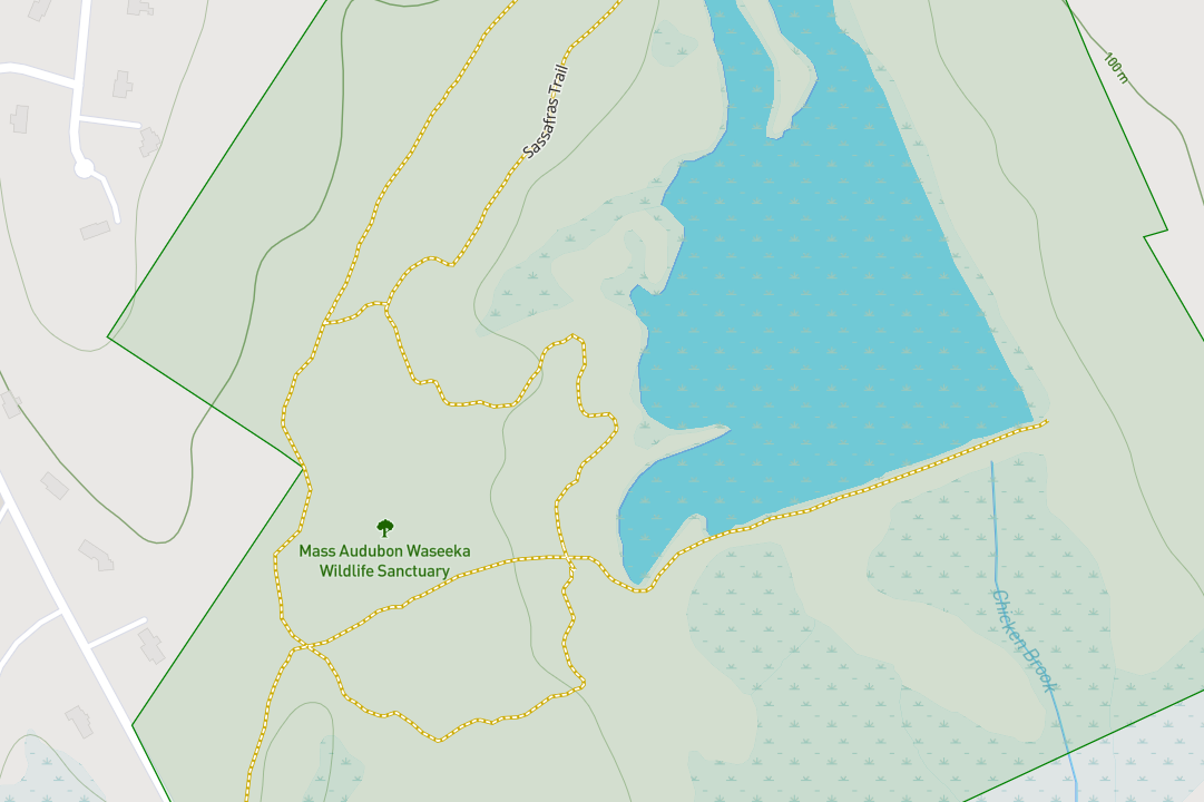close up of waseeka digital map