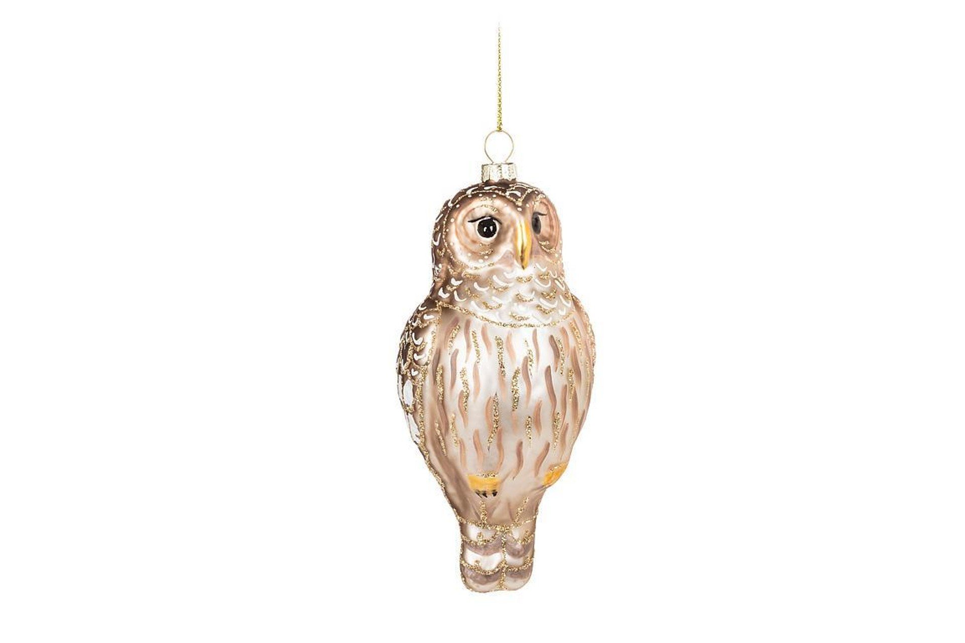 Glass owl ornament