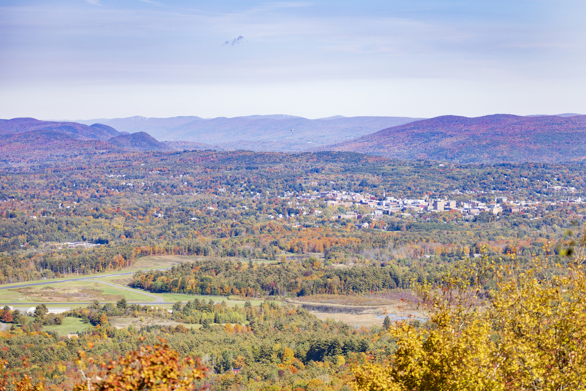 View from overlook at pleasant valley