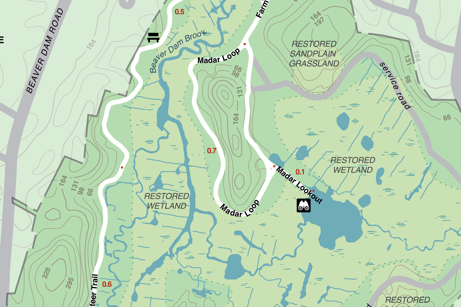 Tidmarsh trail map