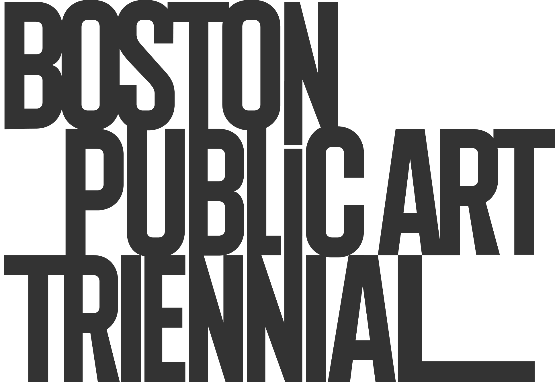The logo for the Boston Public Art Triennial.