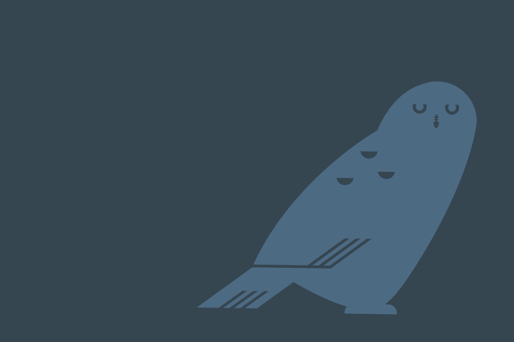 snowy owl two tone graphic