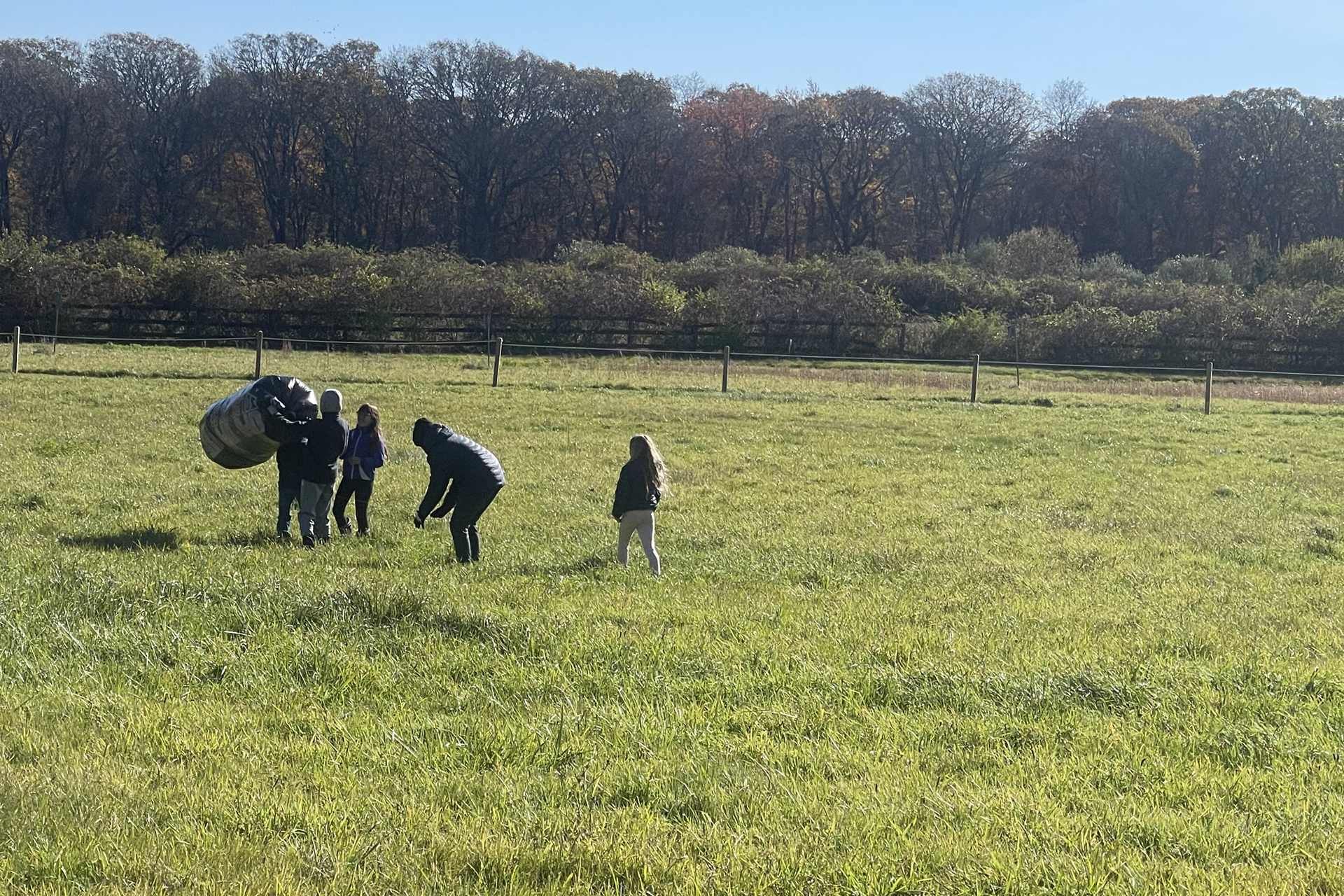 homeschool students getting ready to launch their project