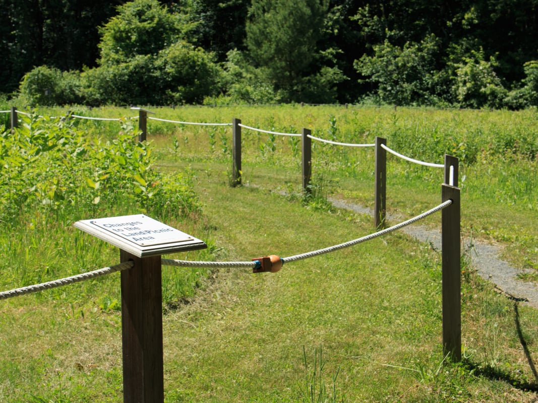 All persons trail with interpretive sign curving into distance