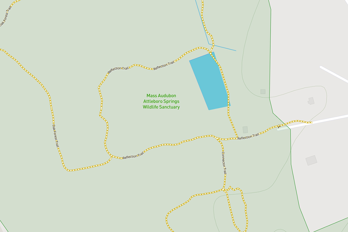 Attleboro Springs digital trail map screenshot