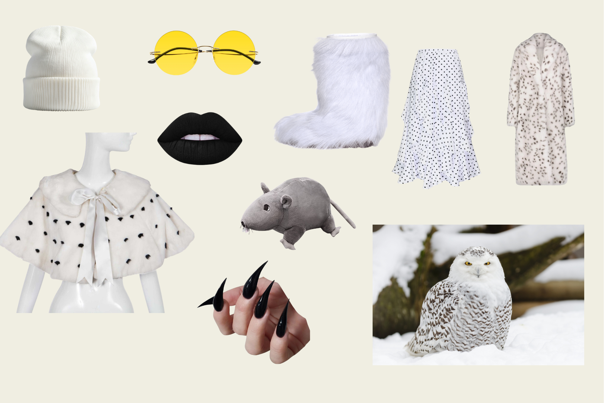 Snowy Owl Halloween Costumer Starter Pack