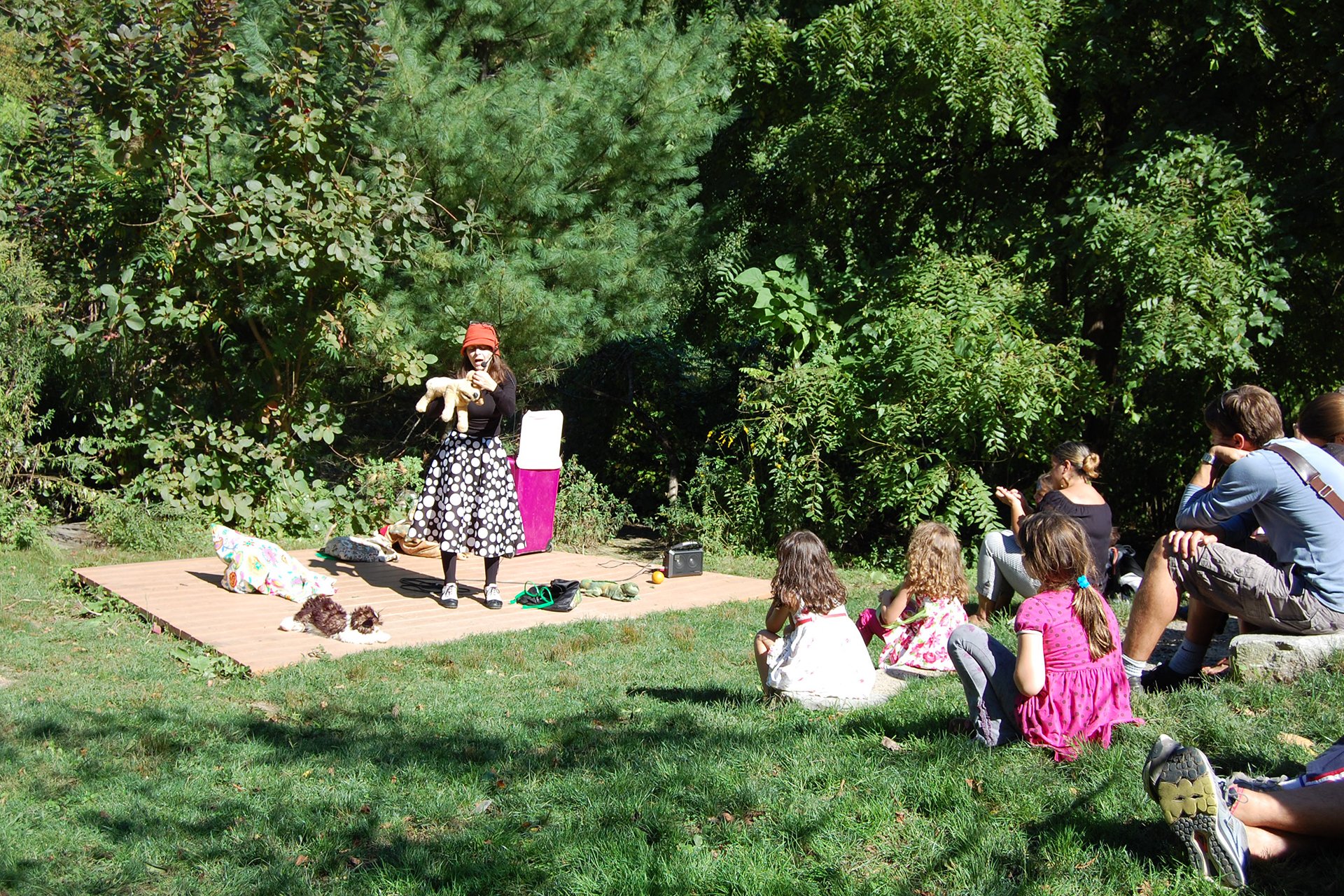 attendees watching a performance at Rockin' with Raptors