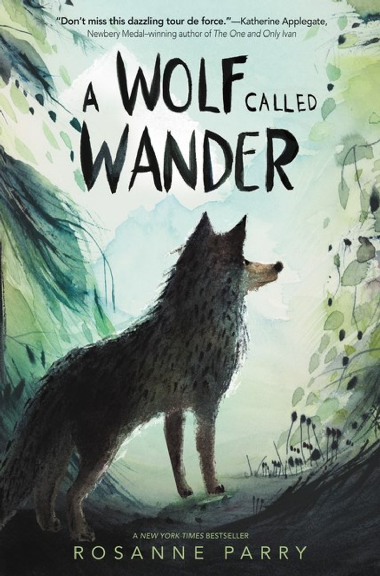 Book cover featuring wolf
