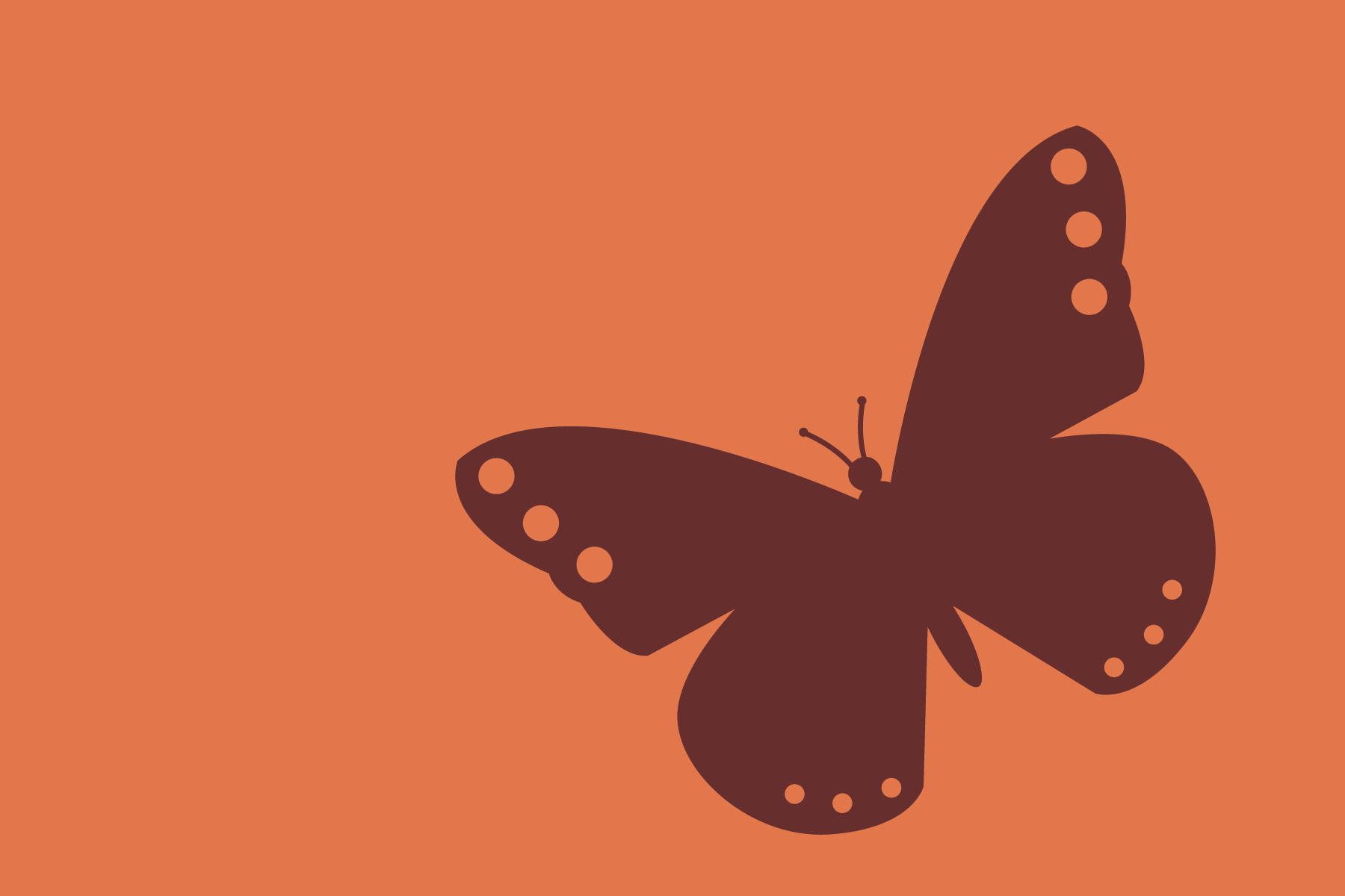 Monarch Butterfly two tone graphic