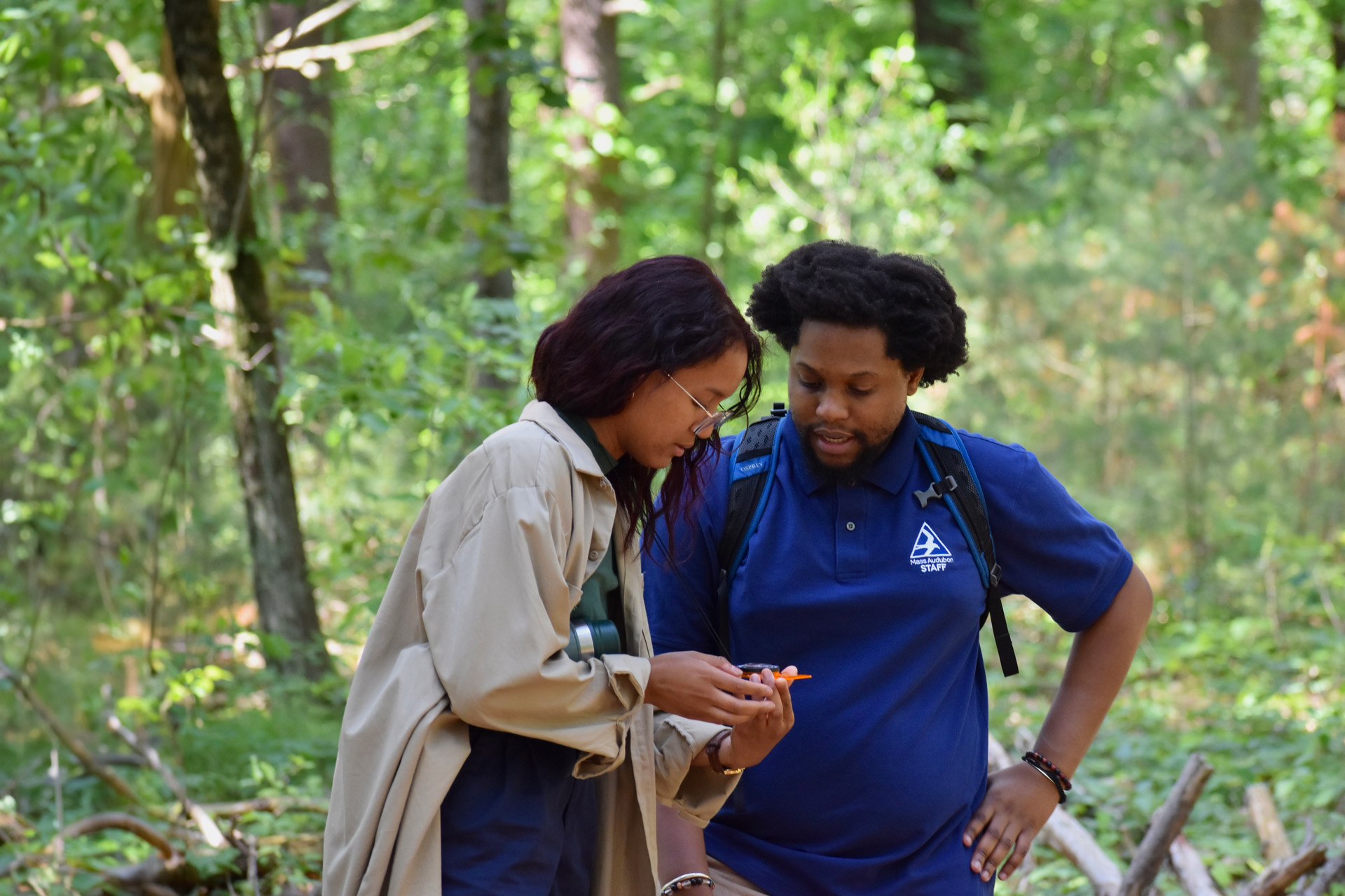 Two Environmental Fellows in the Woods