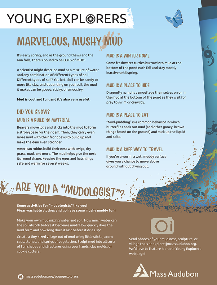 Young Explorers - Marvelous, Mushy Mud Activity Sheet