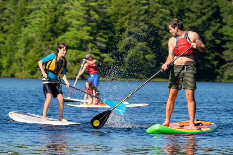 Stand-up Paddleboarding at Wildwood Camp