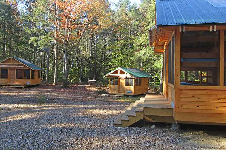 Wooden Tents in Fossey Unit