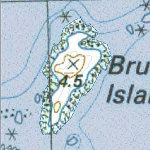 Map of Brush Island IBA site