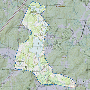 Map of the Delaney Wildlife Management Area IBA site