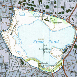 Map of the Fresh Pond IBA site