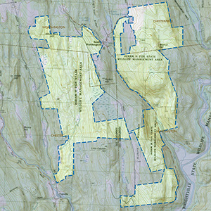Map of the Hiram Fox Wildlife Management Area IBA site