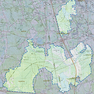 Map of the Hockomock Swamp IBA site