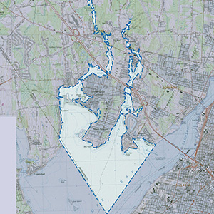 Map of the Lee and Cole Rivers IBA site