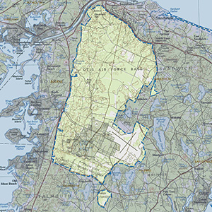 Map of the Massachusetts Military Reservation IBA site