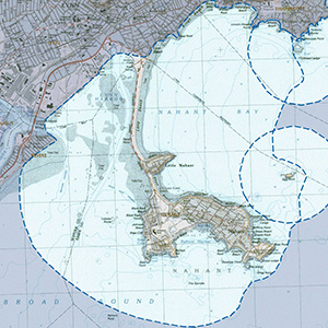 Map of the Nahant Bay IBA site